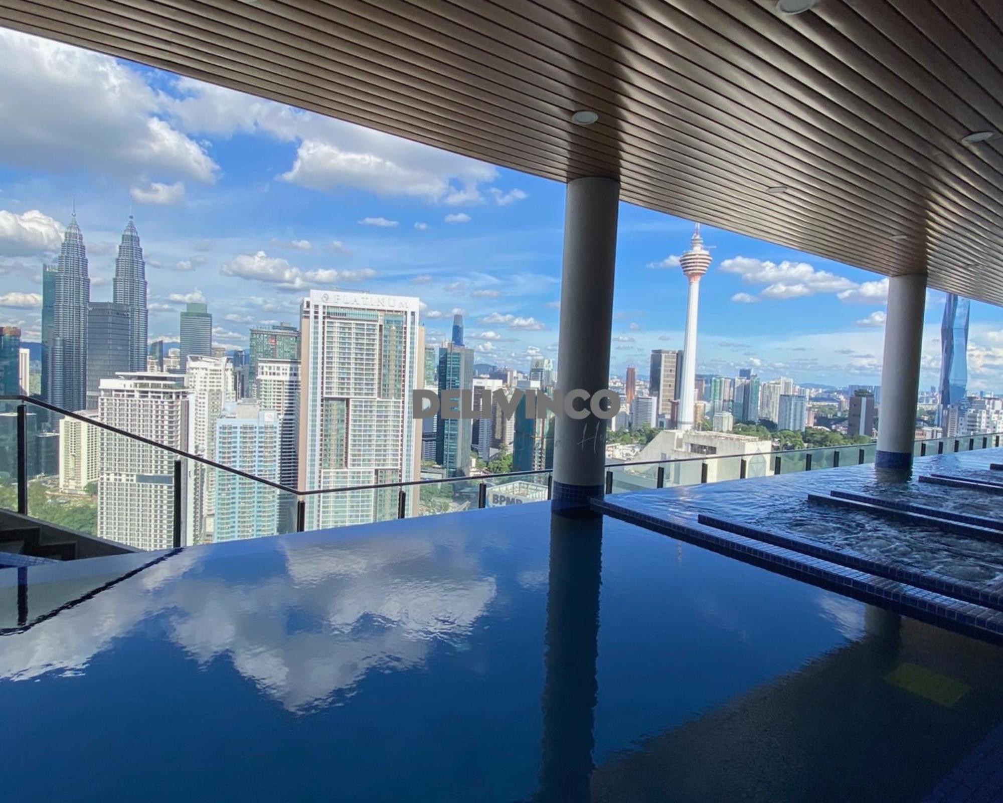 Pangsapuri The Luxe - 3 Pax - Klcc View - Balcony At 27 Floor *